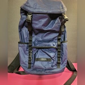 Timbuk2 Navy Blue 16"  Backpack.  Bright Yellow Lining.  Excellent Condition.
